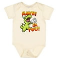 thumbnail image 3 of Inktastic Rawr I'm Two Dinosaur Boys or Girls Baby Bodysuit, 3 of 5