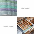 thumbnail image 6 of Placemats Set of 8, Purple Green Boho Woven Placemat, Linen Place Mats for Kitchen/Dining Tables, Vintage Ethnic Tribe Abstract Art Washable Table Mats for Party, 6 of 8