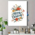thumbnail image 4 of UXIEQU Merry Christmas Floral Wreath Canvas Art 15.75x11.81 Inches, 4 of 8