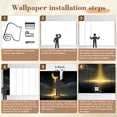 thumbnail image 5 of Enchanted Forest Wallpaper Golden Moon Glowing Light Dark Ocean Night Fantasy Peel and Stick Wall Murals 69"H x 96"W Removable PVC Wall Paper Self-Adhesive Wall Paintings for Bedroom Living Room, 5 of 7