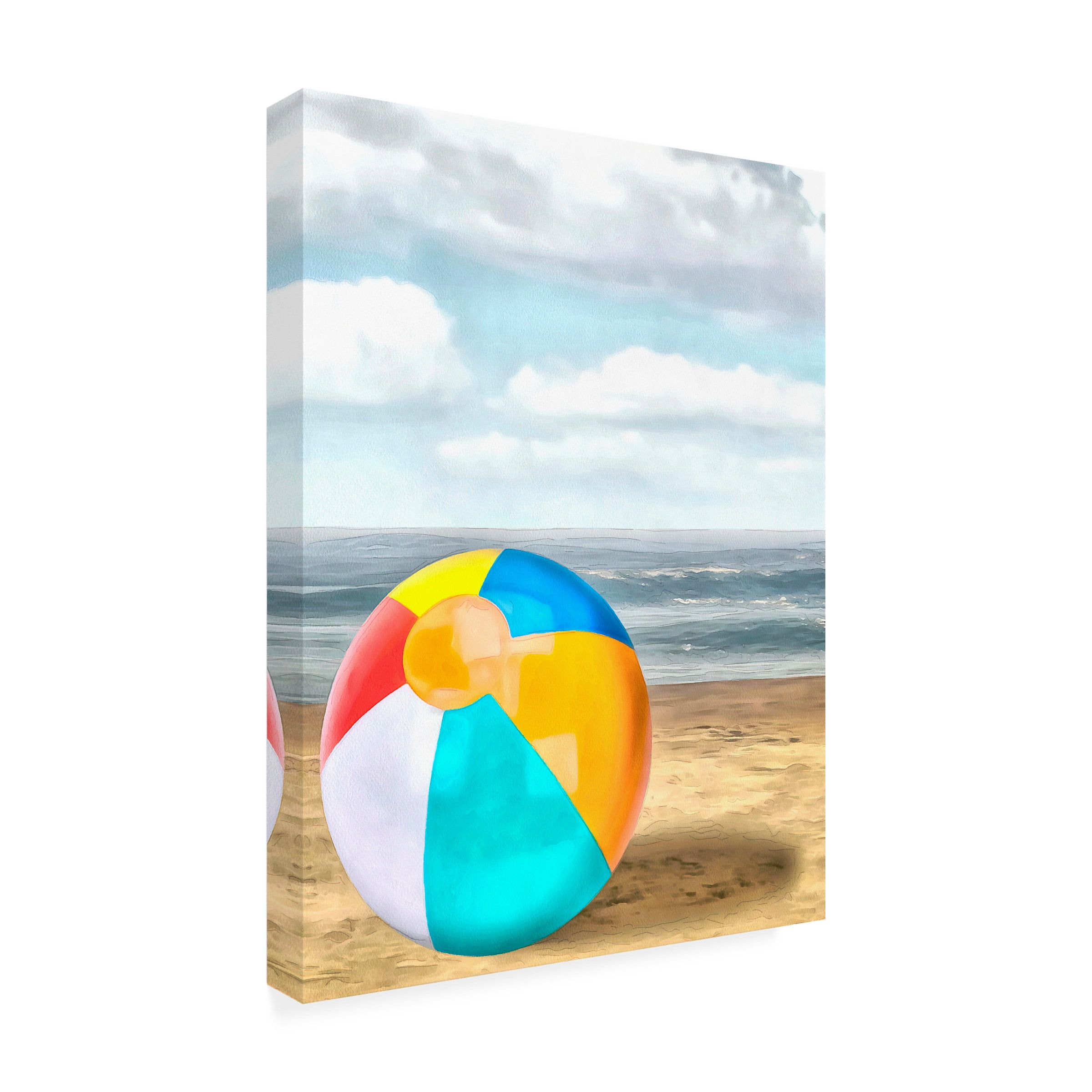 Alonzo Saunders 'Beach Ball I' Canvas Art