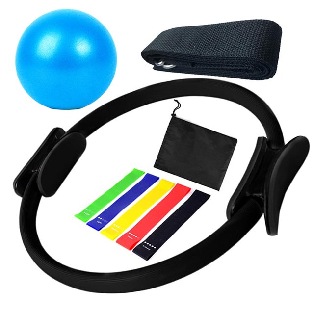 Suministros De Yoga Banda Elástica Para Ejercicio Pelota De Yoga Círculo De Pilates Para Gimnasio Interior En Casa 9 Uds Guardurnaity OD009789-03