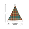 thumbnail image 3 of Honeii colorful plaid Print Hat Santa Claus Hat For Xmas Party, Christmas Caps For Boys Girls Child,Christmas Beanie, 3 of 6