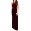 Betsy & Adam Women's Dress Velvet Embellished Ball Gown