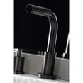 thumbnail image 4 of Kingston Brass FSC8950SVL Serena Widespread Bathroom Faucet with Brass Pop-Up, Matte Black, 4 of 8