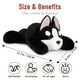 thumbnail image 4 of Peluche de husky de peluche Niuniu Daddy de 20 pulgadas y 1,5 kg, 4 of 9