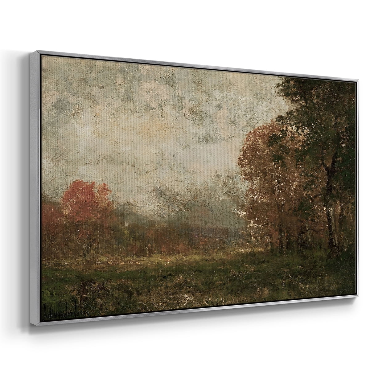 Vintage Landscape-CCCXXXIII By Wexford Home Framed in Silver Wood Gallery Wrapped Canvas 17 in. x 25 in.