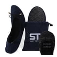 thumbnail image 1 of Silky Toes Foldable Flats for Women Purse Ballet Shoes Ballerina Slippers, 1 of 5
