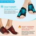 thumbnail image 5 of AMQTSLM 1 Pair Foot Ice Packs Big Toe for Bunion Gout Pain Relief, Reusable Hot & Cold Therapy Toe Ice Pack for Swelling, Sprained, Sport Injuries, Fasciitis, Post-Surgery Recovery, Black, 5 of 7
