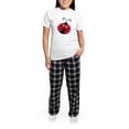 thumbnail image 5 of CafePress - Red And Black Ladybugs Women's Light Pajamas - Women's Short Sleeve Print T-Shirt and Pants Light Cotton Pajama Set, 5 of 7
