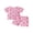 Pink, variant on BemeyourBBs Toddler Baby Girl Summer Clothes Strawberry Outfits Cute Print Crew Neck Short Sleeve T-Shirts Elastic Waist Shorts Set 2Pcs Toddler Girls Summer Outfit