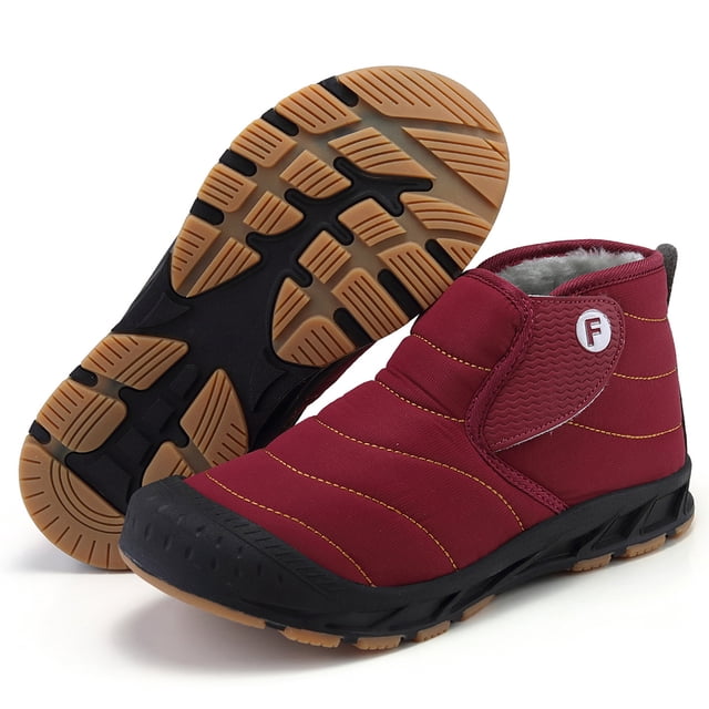 Botas de nieve Botas Mujer Hombre Nieve Resistente Al Agua Zapatos De Invierno Botines (40) Rojo Ndcxsfigh Tenis De Mujer Tenis De Hombre