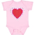 thumbnail image 3 of Inktastic Valentine Red Heart with Dots Boys or Girls Baby Bodysuit, 3 of 5