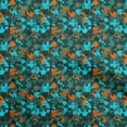 thumbnail image 1 of oneOone Rayon Aqua Blue Fabric Abstracts Sewing Material Print Fabric By The Yard 56 Inch Wide, 1 of 5