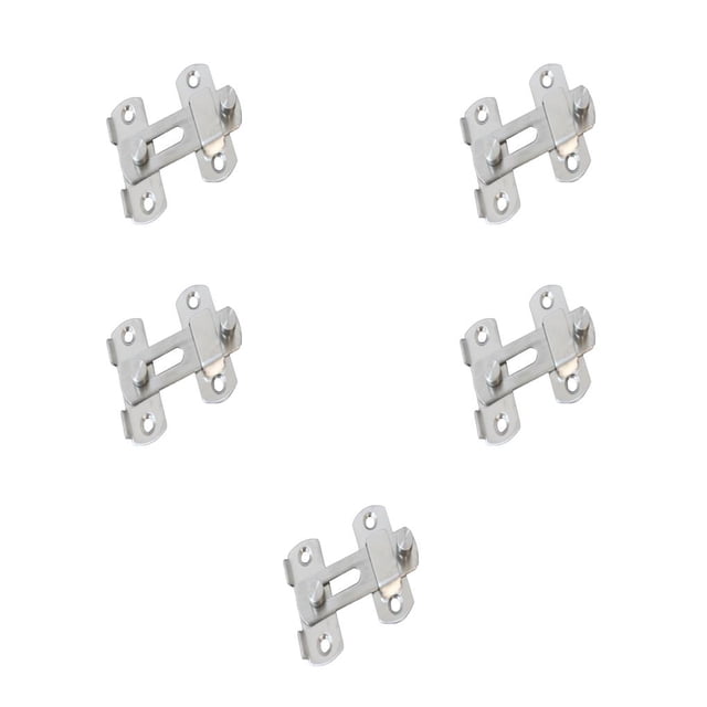 Eigraketly Stainless Steel Catch Door Multi-functional Lock Household Locks Wardrobe Cupboard Furniture Slide Sliding Type2 NO2