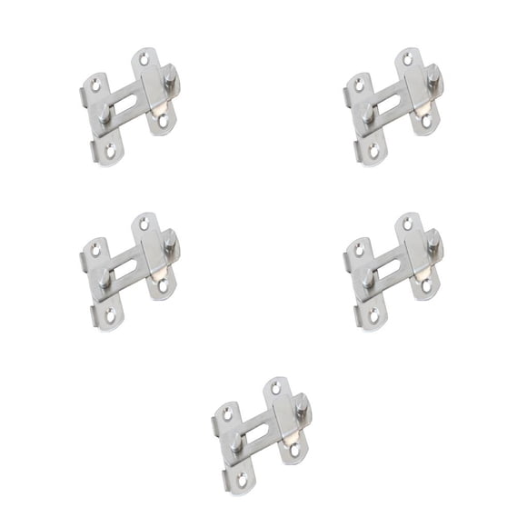 Eigraketly Stainless Steel Catch Door Multi-functional Lock Household Locks Wardrobe Cupboard Furniture Slide Sliding Type2 NO2