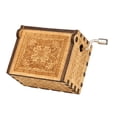 thumbnail image 2 of Caja de música de la canción del tema de madera de la vendimia Caja de música de grabado tallada a m Abanopi Titular de la música, 2 of 7