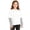 White, variant on LTTVQM Girls Cotton Fake Two Piece Shirts Striped Long Sleeve Crewneck Pullover 2026 Spring Fall Comfy Breathable Blouse School Tee Pink 7-8 Years