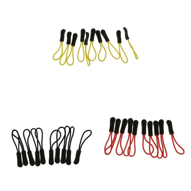 30Pcs/lot Nylon Zipper Pull Cord Zipper Extension Zipper Tag Replacement Zipper