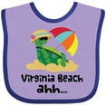 thumbnail image 3 of Inktastic Virginia Beach Virginia Boys or Girls Baby Bib, 3 of 4