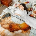 thumbnail image 4 of jejeloiu Farm Animal Chicken Bedding Comforter Set 7pcs,Colorful Fruit Apple Queen Bedding Sets,Old Barn Door Queen Sheet Sets,Microfiber Room Decor Reversible, 4 of 8