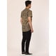 thumbnail image 5 of Lars Amadeus Camisas con estampado de leopardo pahombre, mangas cortas con botones, camisas con estampado de guepardo animal vintage Amarillo XL, 5 of 6