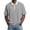 Gray, variant on YLSDY Men's Waffle Knit Half-Zip Golf Shirt, Contrast Collar, Relaxed Fit Short Sleeve Casual Top Navy S