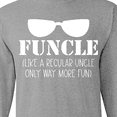 thumbnail image 4 of Inktastic Funcle Like a Regular Uncle Only Way More Fun Long Sleeve T-Shirt, 4 of 5
