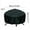 Black, variant on Patio Round Fire Cover Waterproof UV Protector Grill BBQ Cover Outdoor Yard