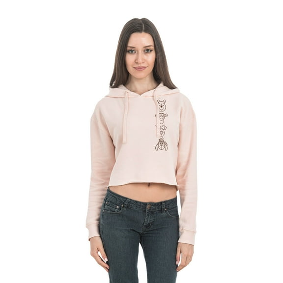 Winnie The Pooh - Character Art - Juniors Cropped Pullover Hoodie