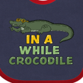 thumbnail image 4 of Inktastic In a While Crocodile with Cool Green Crock in Sunglasses Boys or Girls Baby Bib, 4 of 4