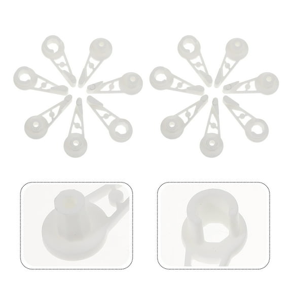 FUTUREORYY 20Pcs Bending Clips for Climbing Plants and Garden Stake Connectors White Plastic Plant Benders