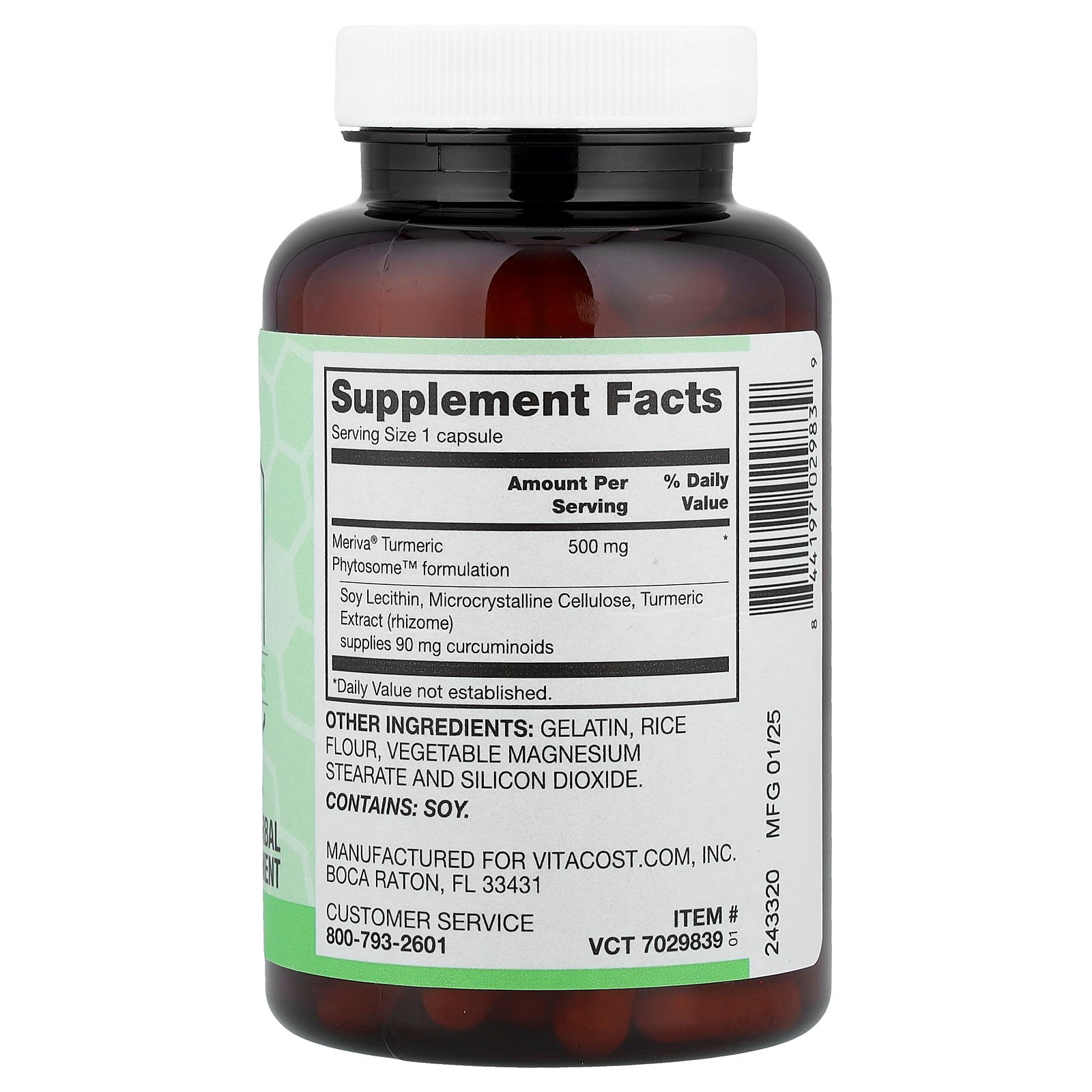 Vitacost Synergy®, Curcumin, 120 Capsules