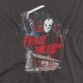 thumbnail image 2 of Friday The 13Th Cabin Women's T Shirt, Charcoal, Medium, 2 of 6