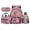 Owl Pink Cherry Blossom, variant on Jeiento Owl 17 Inch Backpack Set for Students Kids 4-Piece Lunch Bag Pencil Case Water Bottle Holder Pink Cherry Blossom Lightweight Durable Large Capacity for Girls Elementary Middle School