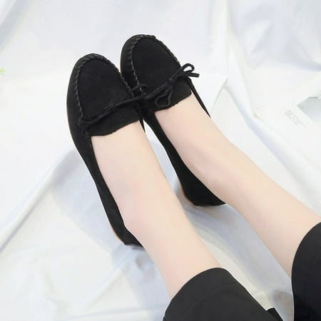 

MIASHUI shoes for women Casual Shoes Shoes SlipOn Suede Shoes Flat Leisure Single Round Toe Women Women s Casual Shoes