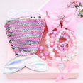 thumbnail image 1 of Niñas Sirenita Ariel princesa vestido carnaval Cosplay disfraz niños cumpleaños fiesta ropa zhangmengya unisex, 1 of 2