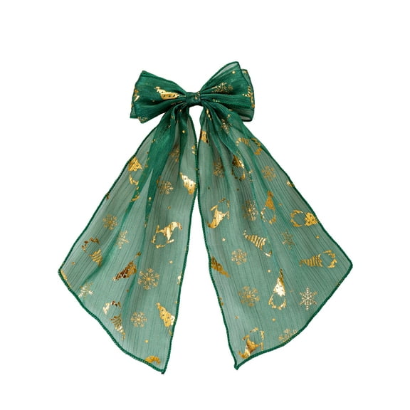 Holiday Time Green Hair Bow, 1 Piece