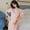Pink, variant on Women's Soft Nightgown Sleep Dress Summer Short Sleeve Comfy Sleepwear With Built In Bra Nightgowns
