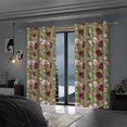 thumbnail image 6 of Lfeey Watercolor Pink Rose Blackout Curtains, Thermal Insulated Living Room Window Drapes, 96 inch long, 2 Panel Set, Grommet Top, 6 of 6
