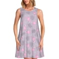 thumbnail image 1 of Fotbe Flamingo Vestido de Verano sin Mangas para Mujer – Vestido Midi Línea A, Estilo Camiseta Floral, Vestido Playero Casual y Fluido, 1 of 7