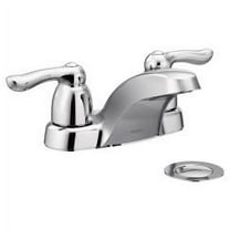 Moen 4925BC Chateau Two-Handle Low Arc Bathroom Faucet, Brushed Chrome
