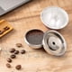 thumbnail image 2 of Silver Without Powder Tamper Stainless Steel Fillable Coffee Capsules Reusable Coffee Capsules Cup Filter Set Compatible With Nespresso Vertuo Capsule, 2 of 5