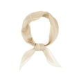 thumbnail image 1 of INSPIRE CHIC Mujeres Bufanda de Seda Rayada Simple con Color Contrastante, Pa?uelo para la Cabeza, Bufandas para el Cuello, Albaricoque 115x35cm/45.3x13.8 pulgadas (LxW), 1 of 6