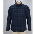 thumbnail image 3 of DDAPJ pyju Big and Tall Button Down Shirts for Men Flannel Plaid Shirt Regular Fit Business Casual Shirts Lightweight Gingham Shirts with Chest Pocket Prime Sales Today Navy XXL, 3 of 7