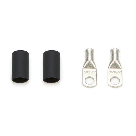 Quickcar Racing Products Ring Terminals 1/4in 6 Ga w/Heat Shrink