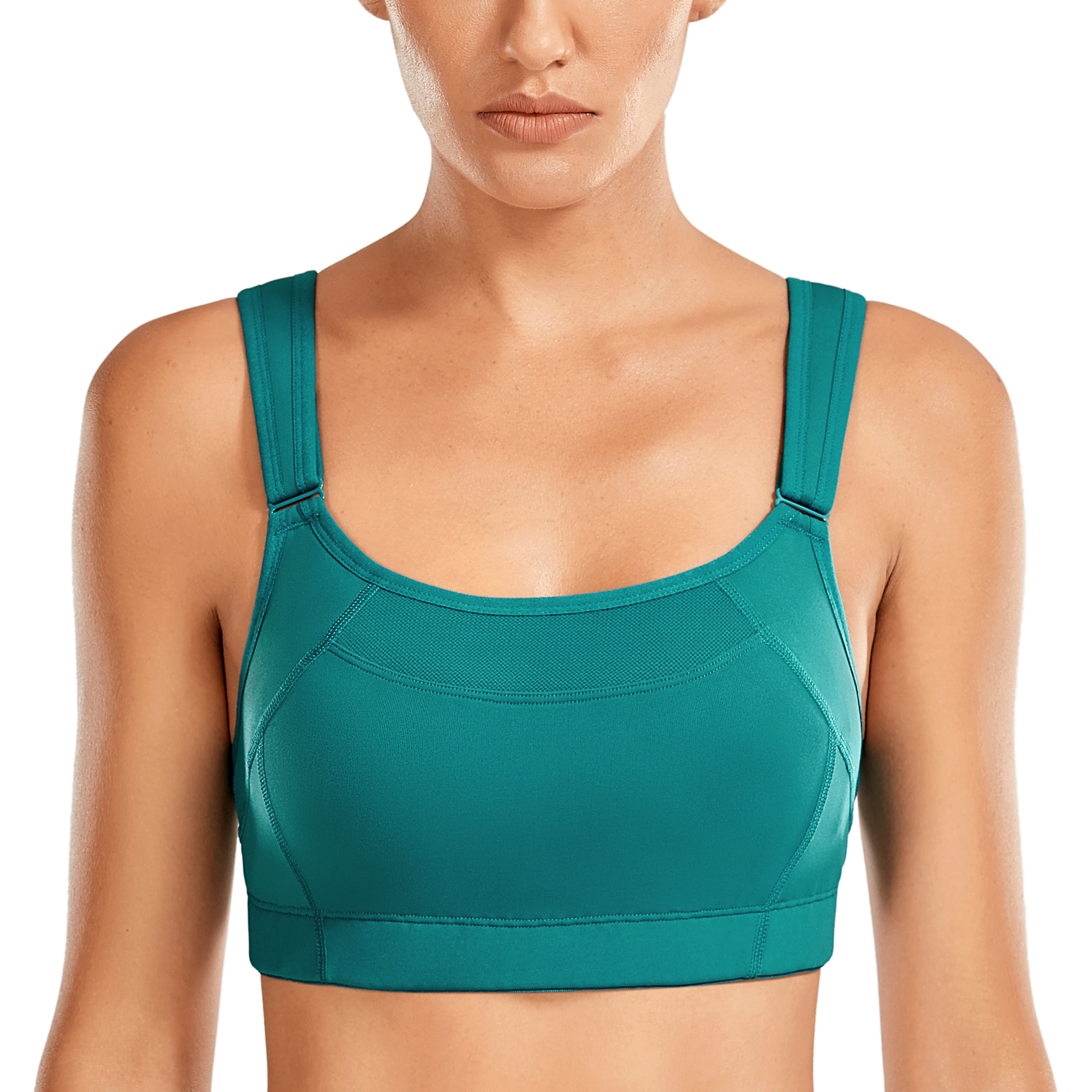 SYROKAN Womens Sports Bra Wireless Support and Comfort Workout Bra with Adjustable Straps 