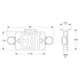 thumbnail image 2 of LED Combination Exit/Emergency Light, 2 of 3