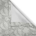 thumbnail image 6 of Ambesonne Grey Grommet Curtain, Paisley Blooming Flowers, 50" x 63", Grey, 6 of 6