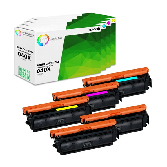 TCT 040X Toner Cartridge 5 Pack - Premium Compatible Replacement for Canon 040H High Yield